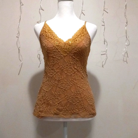 Wet Seal Tops - Womens lace tank-top